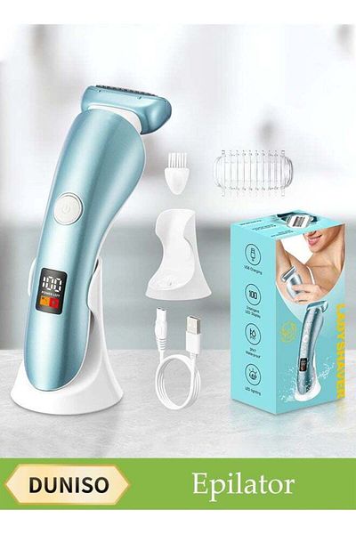 fun zone DUNISO Electric Razor for Women, Painless 2 In 1 Ladies Shaver, Portable Waterproof Bikini Trimmer