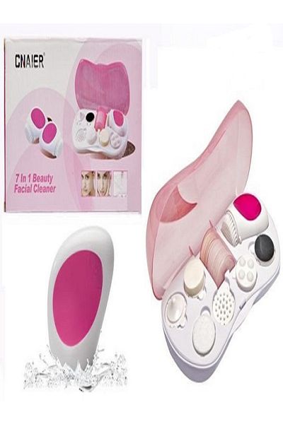 Generic 7 in 1 Electric Facial Exfoliating, Skin Care, Cleansing Massager Set