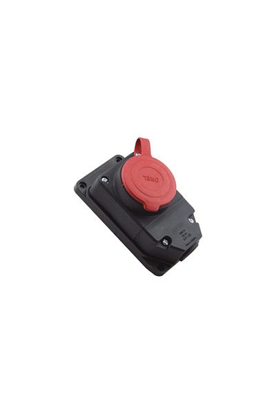 Orel APPLIED SOCKET 3X25A RUBBER/COVER IP44