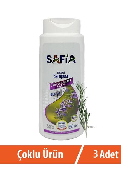 Safia Zayıf Ve Kırılgan Saçlar Şampuan 3x650 ml