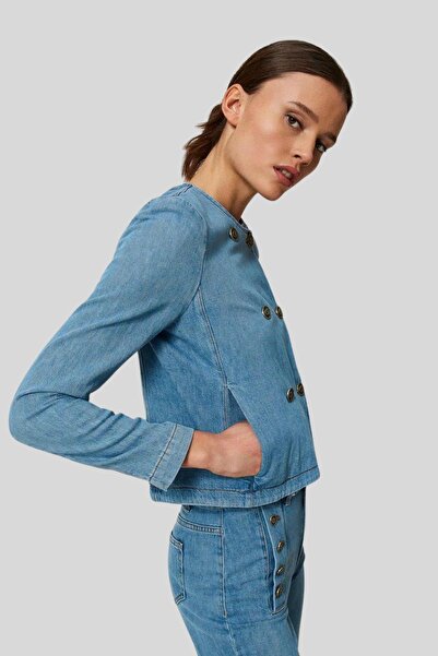TWIN SET Twinset Kadın Jean Ceket