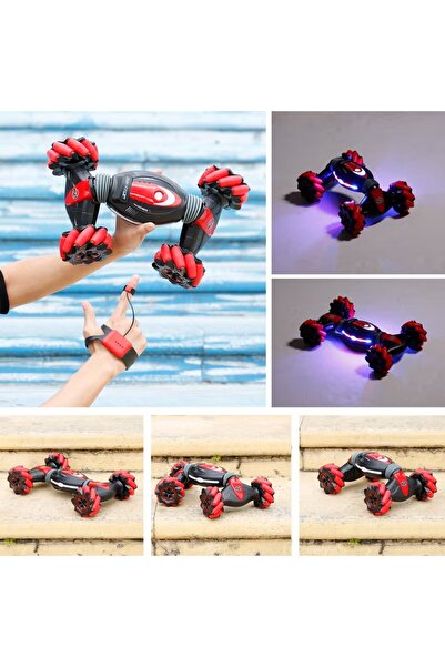 rexa 2.4G Twisting Off-Road Vehicle Music Dancing Two Side Driving Gesture Sensing RC Stunt 37.5cm