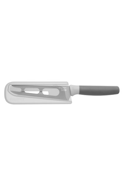 Berghoff Cheese knife, 13cm, protective sheath, Steel, Grey