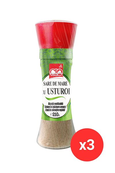 CİO Grinder - Sea Salt with Garlic 210g x3PCS