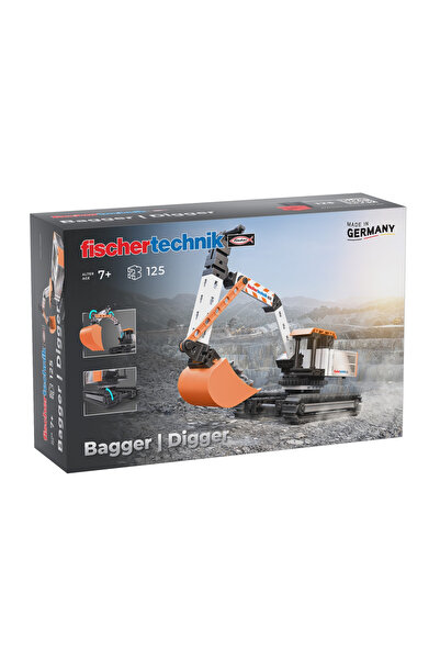 Fischertechnik Kit STEM Excavator de asamblat si manevrat, Fischertechnik