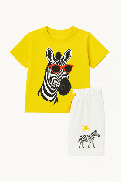 BONY SOCKS Set de pijamale cu zebră pentru băieți