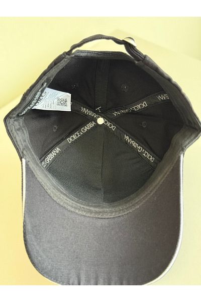 NO BRAND Unisex Black Sports Hat – White Embroidery Text Detail