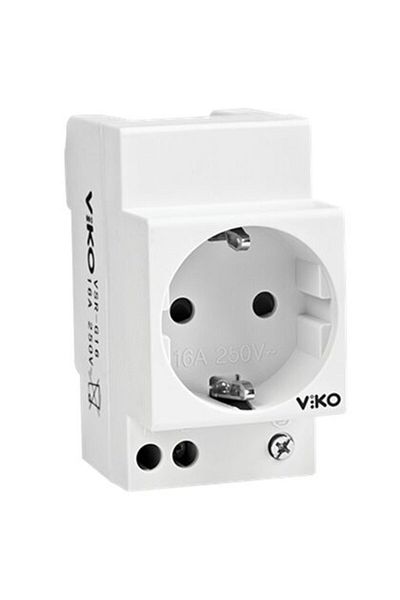 Viko by Panasonic Modular Socket for DIN Rail 16A 250V AC