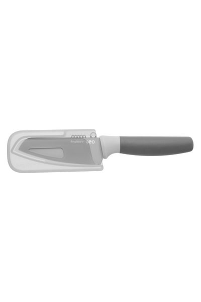 Berghoff Vegetable knife, 11 cm, with scraper, protective sheath, Steel, Grey