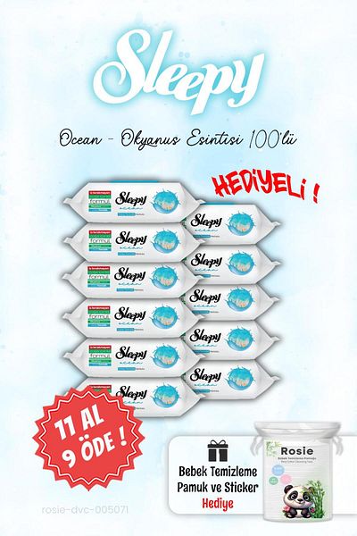 Sleepy Buy 11 Pay 9 Ocean - Ocean Wet Towel and Rosie