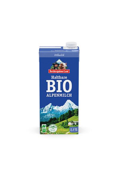 Berchtesgadener Land Lapte de Vaca Bio din Alpi Uht 3,5 % Berchtesgadener Land 1 l