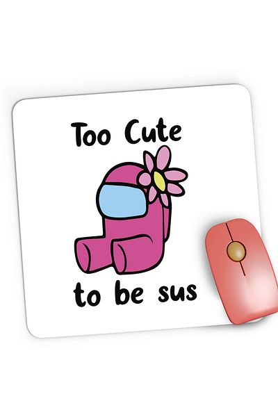 OEM Mousepad Gaming Too Cute Among Us, 21x19 cm