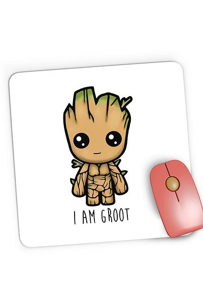 OEM Gaming Mousepad Baby I Am Groot Bebe Valentine's Day, 21x19 cm
