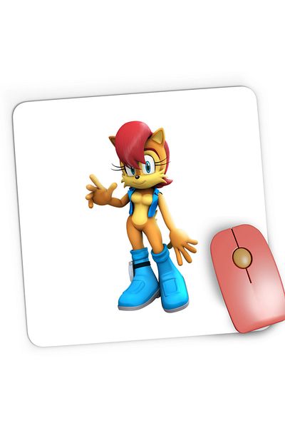 OEM Mousepad Gaming Sonic Princess Sally Acorn Joc Video, 21x19 cm