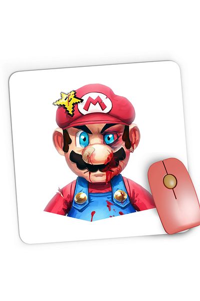 OEM Mousepad Gaming Super Mario Bros Batut Sange 3D Odyssey, 21x19 cm