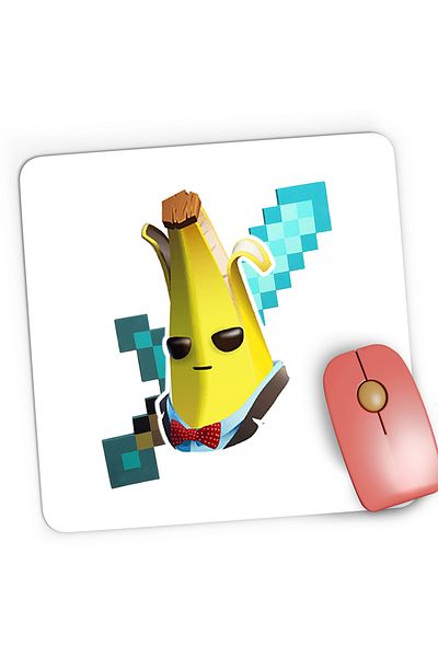 OEM Mousepad Gaming Agent Peely Fortnite Sabie Diamant Minecraft, 21x19 cm