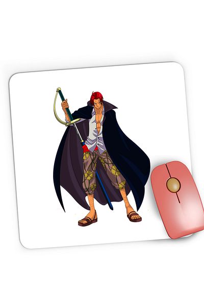 OEM Mousepad Gaming One Piece Shanks Roger Pirates Spadasin, 21x19 cm