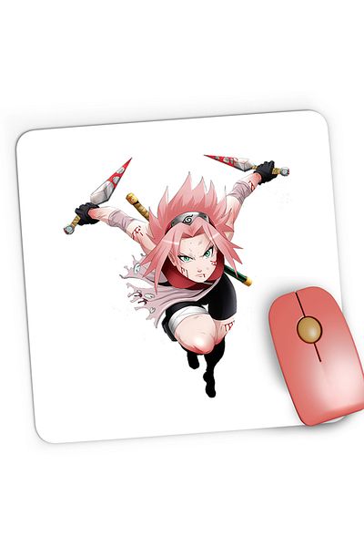 OEM Naruto Sakura Haruno Karate Girl Anime Gaming Mousepad, 21x19 cm
