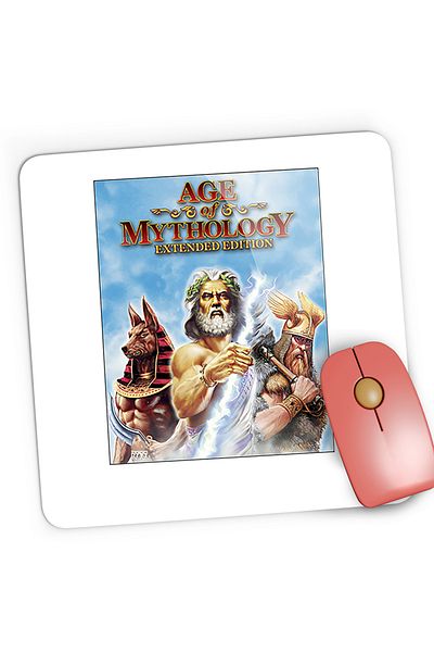 OEM Mousepad Gaming Age Of Empires The Titans Rise Of Nations Zeus Anubis, 21x19 cm