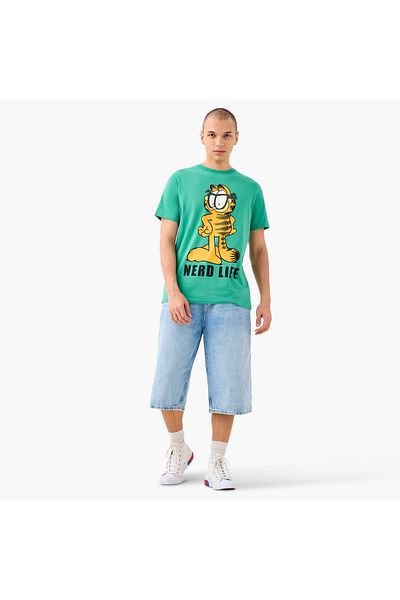 SP Characters Garfield Print Regular Fit T-shirt