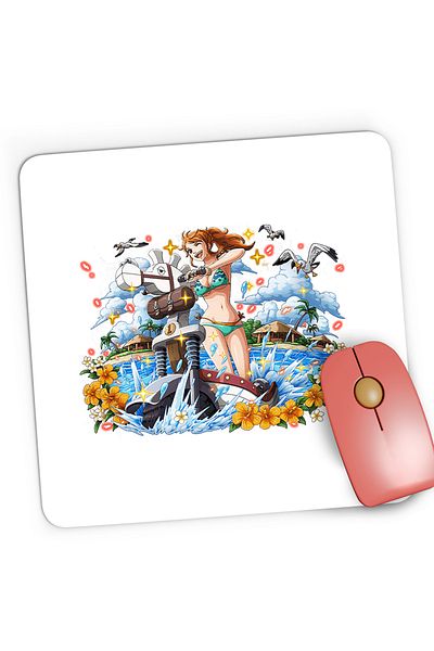 OEM Mousepad Gaming One Piece Nami Crazy Girl Cartoon, 21x19 cm