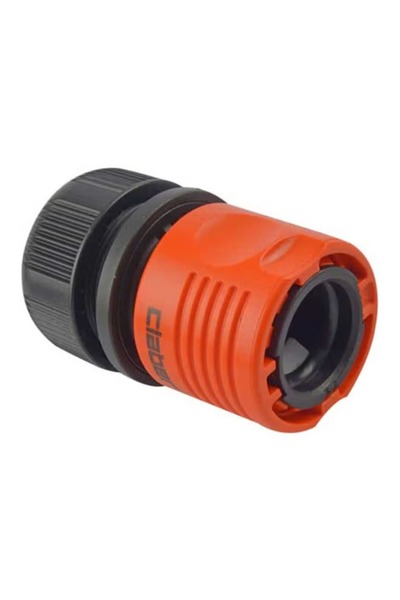 rexa وصلة خرطوم - أسود/برتقالي - 15.6×7.8×4 سم - وصلة خرطوم حديقة متينة