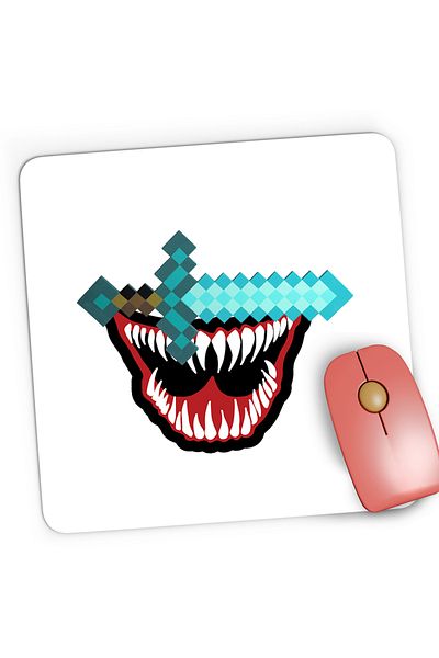OEM Mousepad Gaming Venom Minecraft Sabie Diamond Sword, 21x19 cm