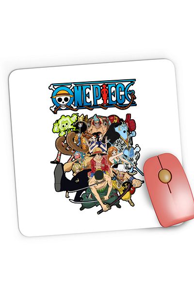 OEM Mousepad Gaming One Piece Anime All Crew Gang Eiichiro Oda, 21x19 cm