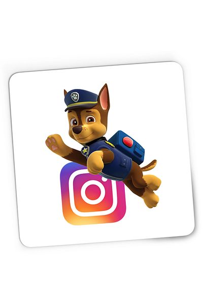 OEM Mousepad Gaming Paw Patrol Instagram Creator Insta Policeman, 21x19 cm