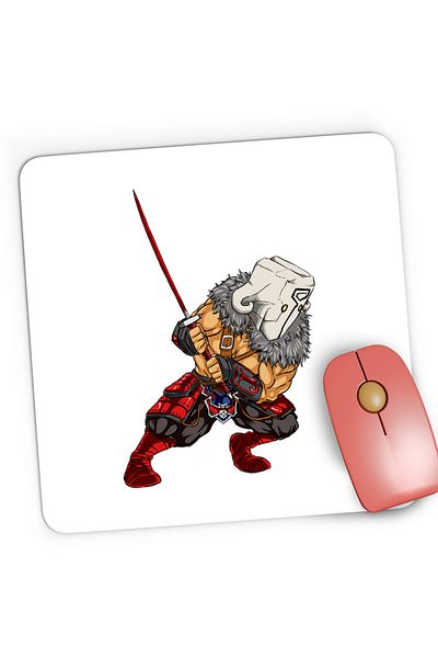 OEM Dota 2 Juggernaut Hero Samurai Katana Dota2 Gaming Mousepad, 21x19 cm