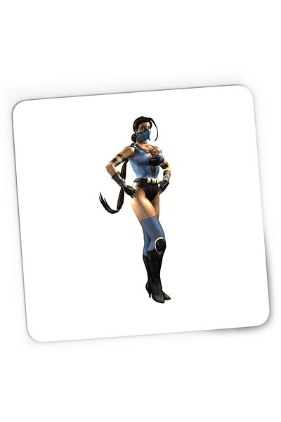 OEM Mousepad Gaming Mortal Kombat Kitana Sonia Blue Girl Gift, 21x19 cm