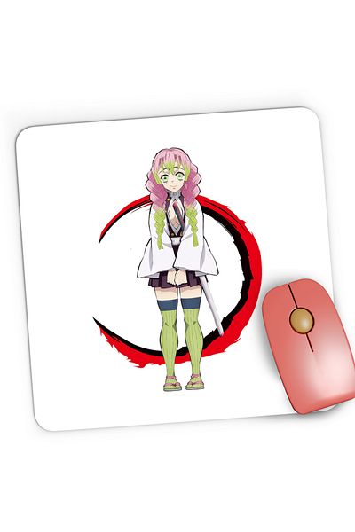 OEM Demon Slayer Mitsuri Kanroji Arte Martiale Gaming Mousepad, 21x19 cm