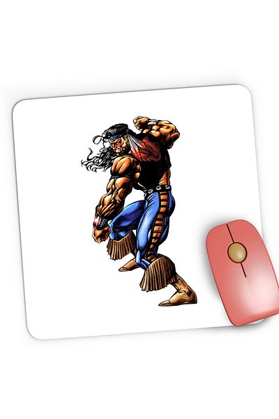 OEM Mousepad Gaming Mortal Kombat Nightwolf The Ultimate Warrior, 21x19 cm