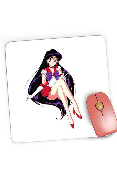 OEM Mousepad Gaming Sailor Moon Marte Anime Girl Manga, 21x19 cm