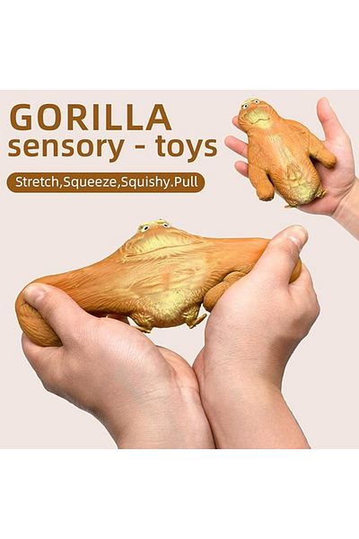 COOYA Animal Squeeze Toys,Monkey Stretchy Sand Filled Gorilla Toy for Stress Relief, Ideal Gift
