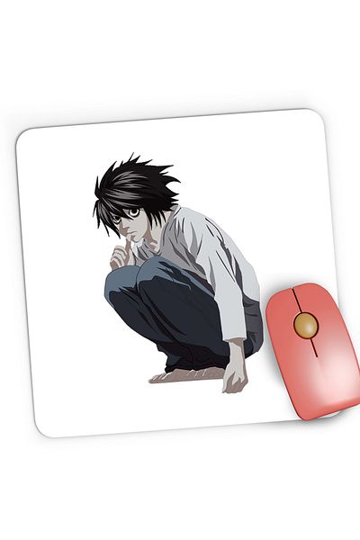 OEM Mousepad Gaming Death Note L Detective Sherlock Holmes Anime, 21x19 cm