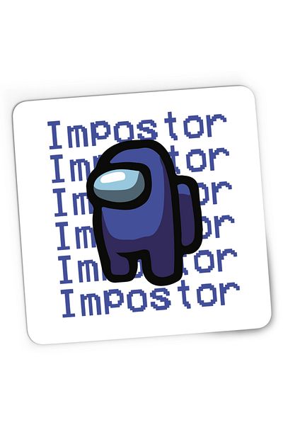 OEM Mousepad Gaming Blue Impostor Among Us, 21x19 cm
