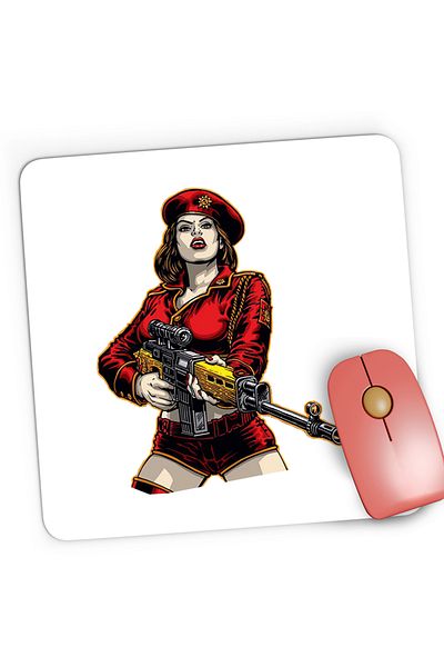 OEM Mousepad Gaming Red Alert 2 Soviet Army Soldat Invazie Rusia, 21x19 cm