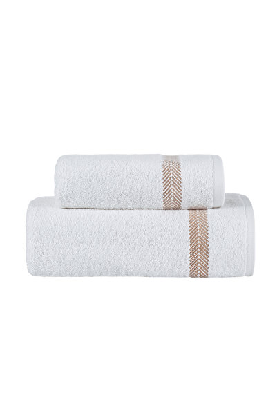 CASA LUSSO طقم مناشف مطرزة فاخرة