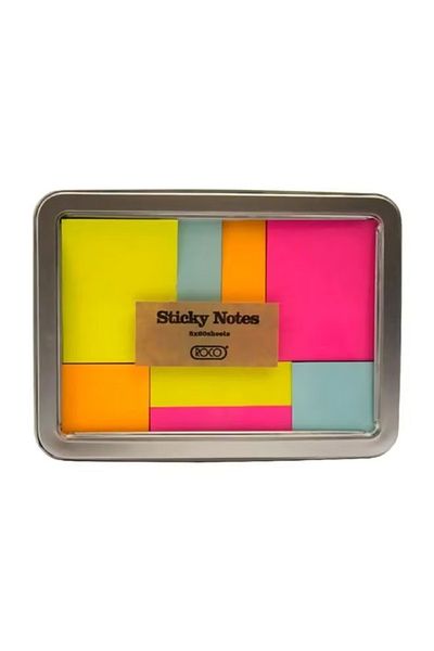 Roco 480-Piece Self-Stick Note Set – Multicolour – Assorted Sticky Notes for Office & Study