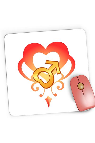 OEM Sailor Moon Valentine's Day Gaming Mousepad Dragobete, 21x19 cm