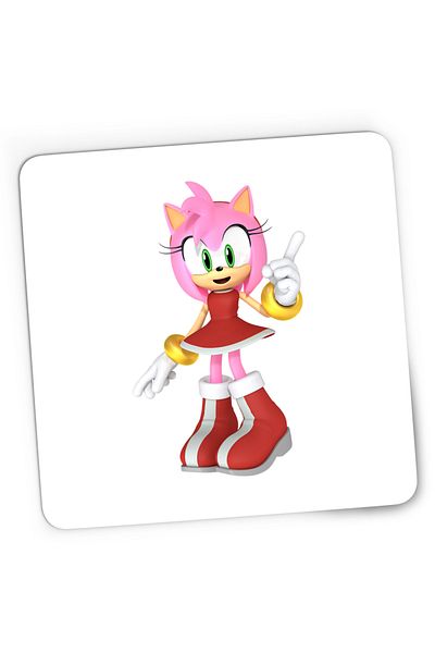 OEM Mousepad Gaming Sonic Amy Rose Girlfriend Runner, 21x19 cm