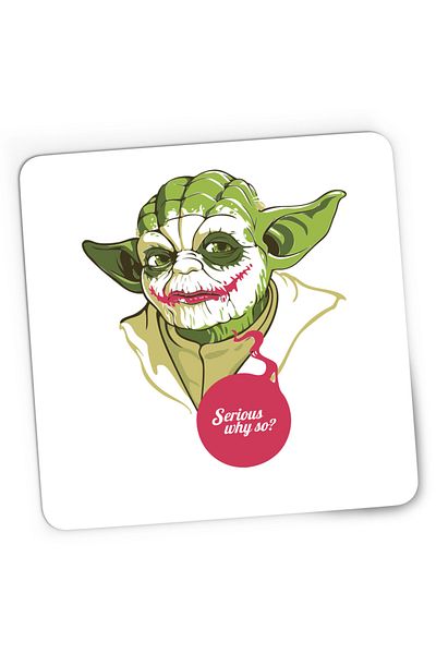 OEM Mousepad Gaming Baby Yoda Joker, Star Wars, 21x19 cm