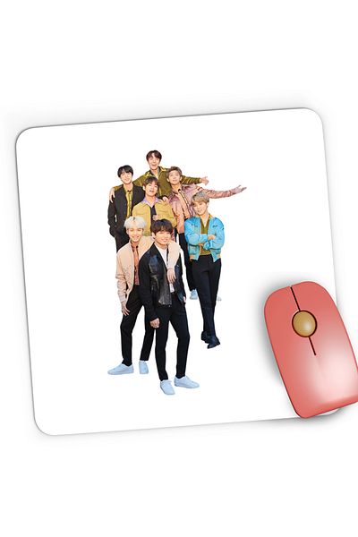 OEM Mousepad Gaming BTS All Gang Bangtan Boys, 21x19 cm