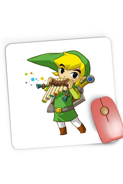 OEM Mousepad Gaming Legend of Zelda Link Spiridus Elf, 21x19 cm
