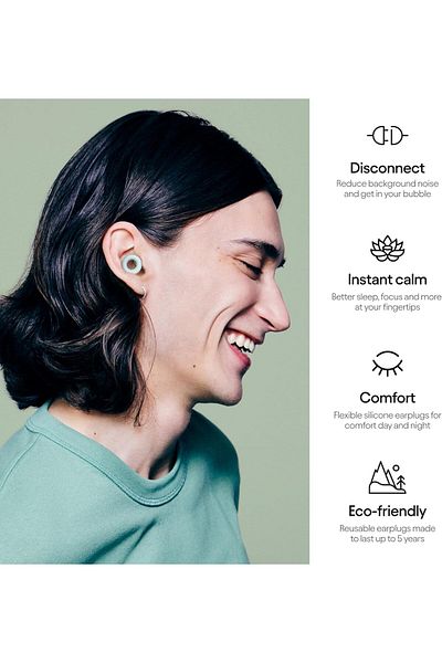 fulina Ear Plugs,for Noise Reduction,Reusable Hearing Protection for Sleep -26DB Noise Cancelling (Blue)