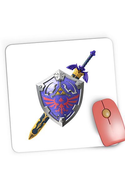 OEM Mousepad Gaming Legend of Zelda Epic Shield Sky Breath, 21x19 cm