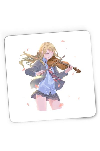 OEM Mousepad Gaming Your Lie in April Kaori Vioara Romantic Anime, 21x19 cm