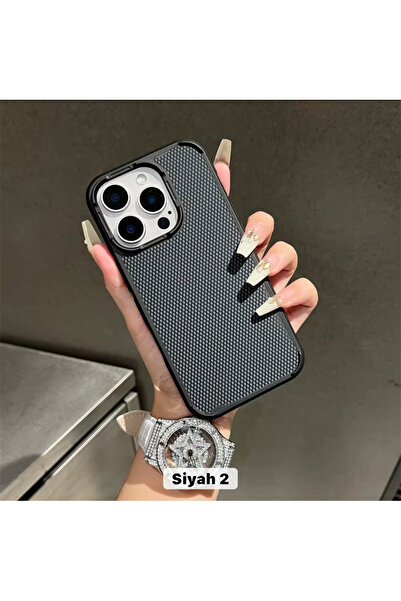 DGN İphone 15 Pro Max Uyumlu Magsafe Karbon Fiber Desenli Darbe Zırhlı Kamera...