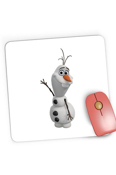 OEM Mousepad Gaming Snowman Olaf Cartoon, 21x19 cm